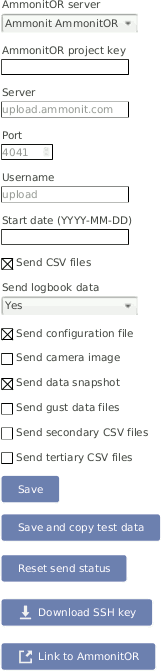 AmmonitOR Settings